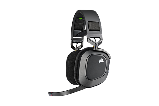 HS80 RGB WIRELESS Premium Gaming Headset with Spatial Audio — Carbon