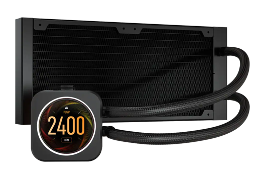 iCUE H100i ELITE LCD Display Liquid CPU Cooler