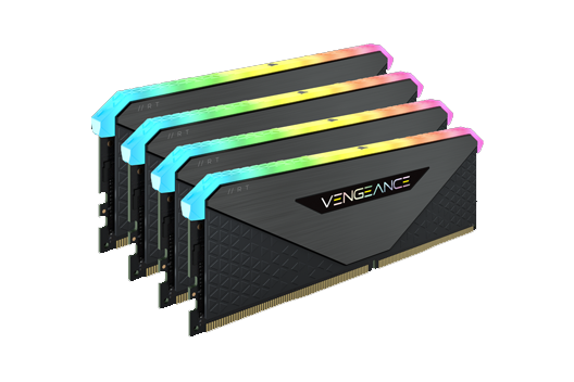 128GB CORSAIR VENGEANCE RGB RT 3200MHz (4x32GB)	