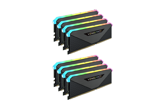 256GB CORSAIR VENGEANCE RGB RT 3200MHz (8x32GB)	