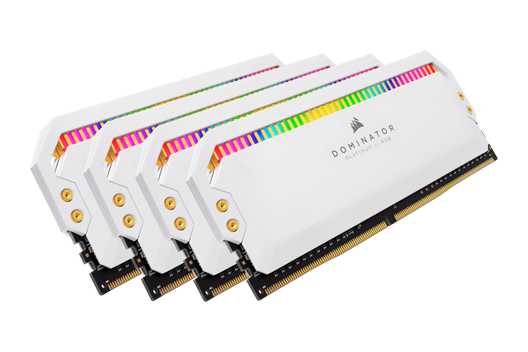 32GB CORSAIR DOMINATOR PLATINUM - WHITE 3200MHz RGB (4x8GB)	